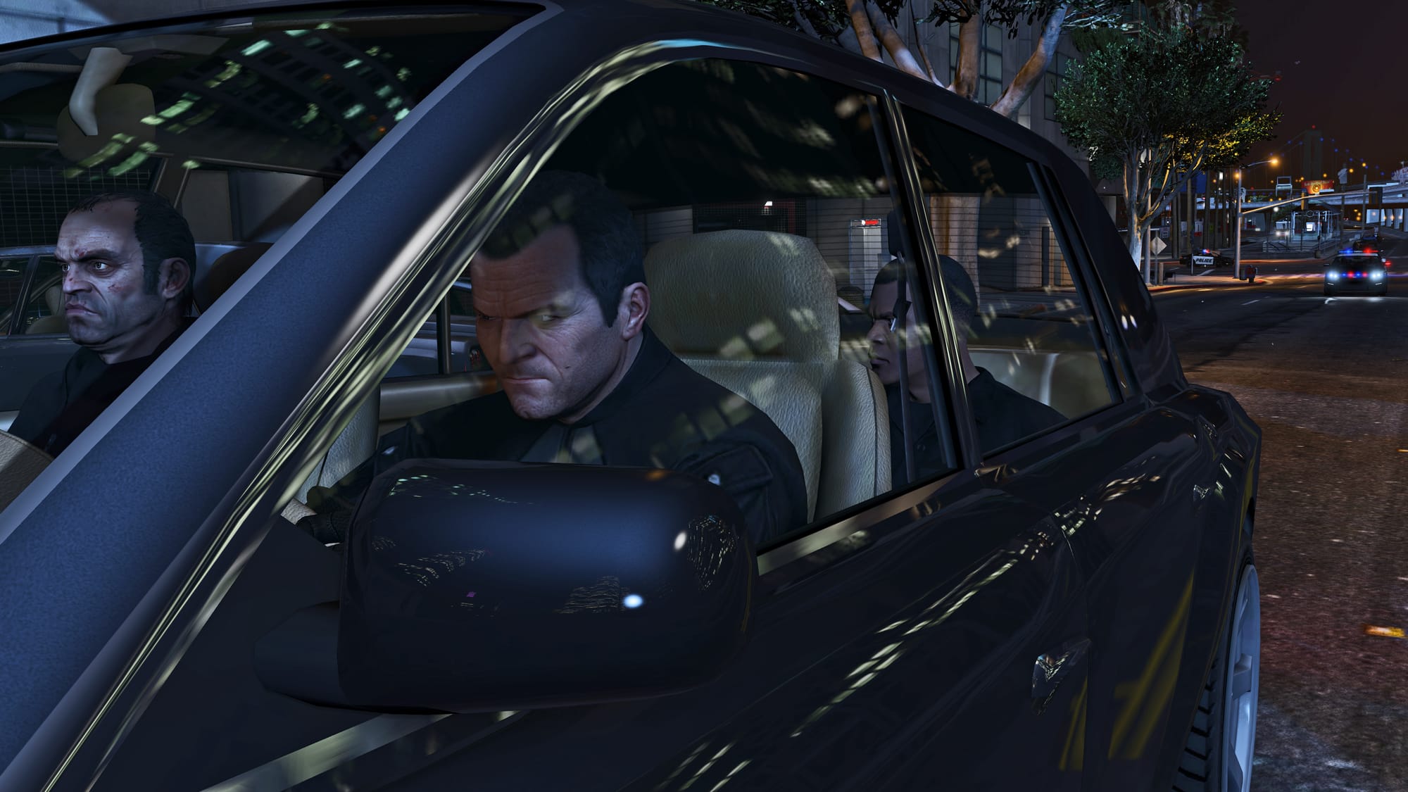 Тревор и Майкл едут на задание Grand Theft Auto V Enhanced
