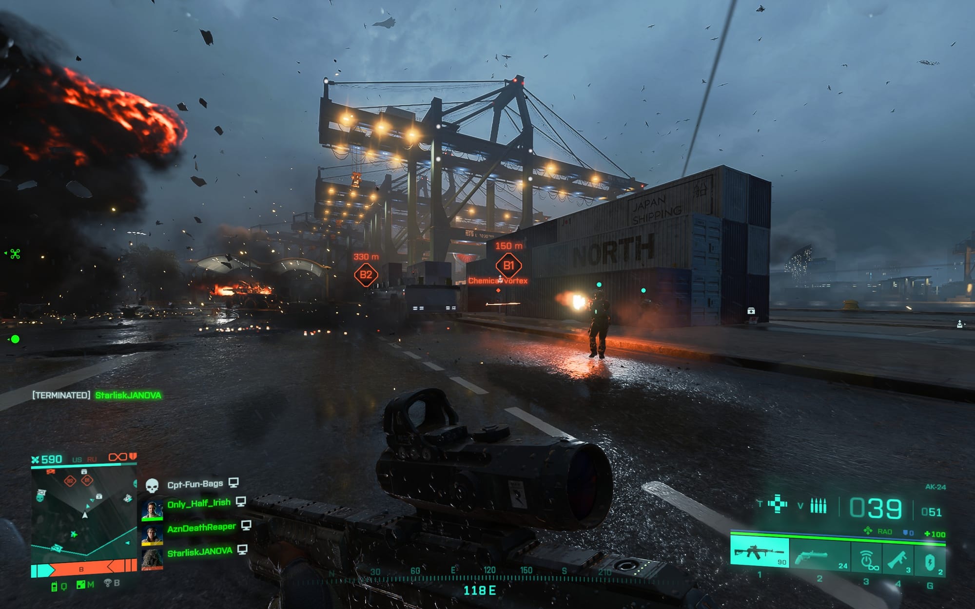 сражение в порту Battlefield 2042