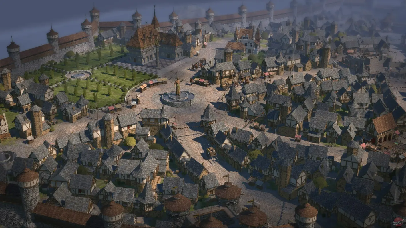 красивый старый город в Wartales