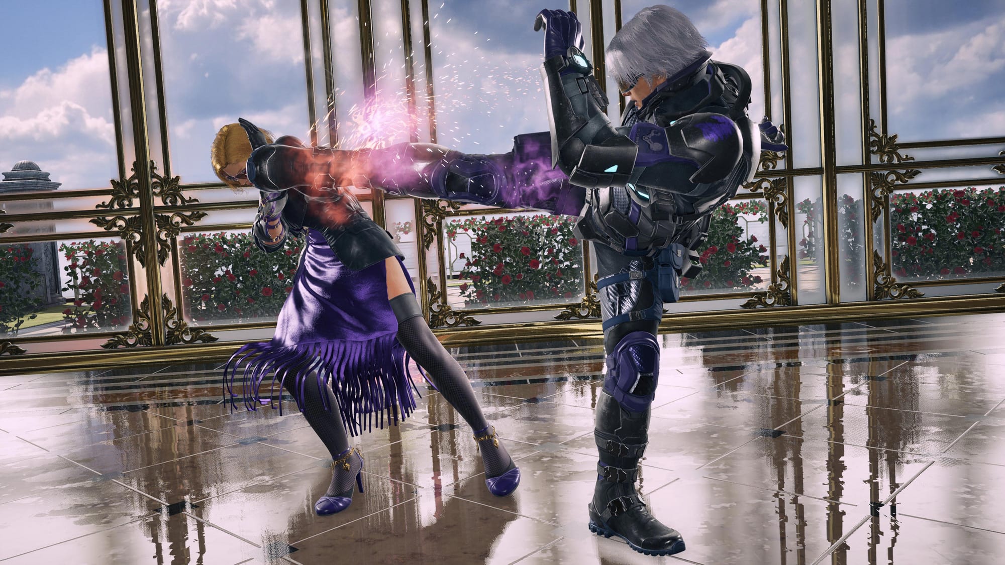 удар правой ногой пробивает блок Tekken 8
