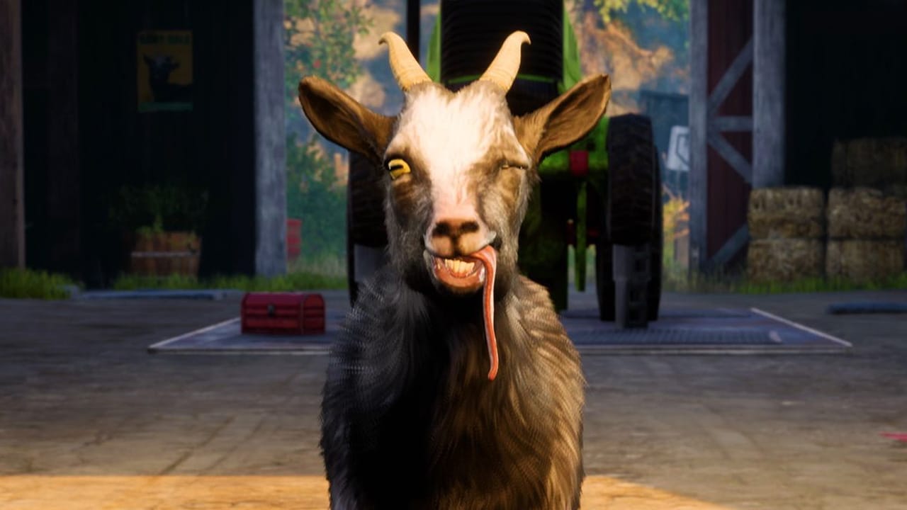 козел ехидно улыбается Goat Simulator: Remastered
