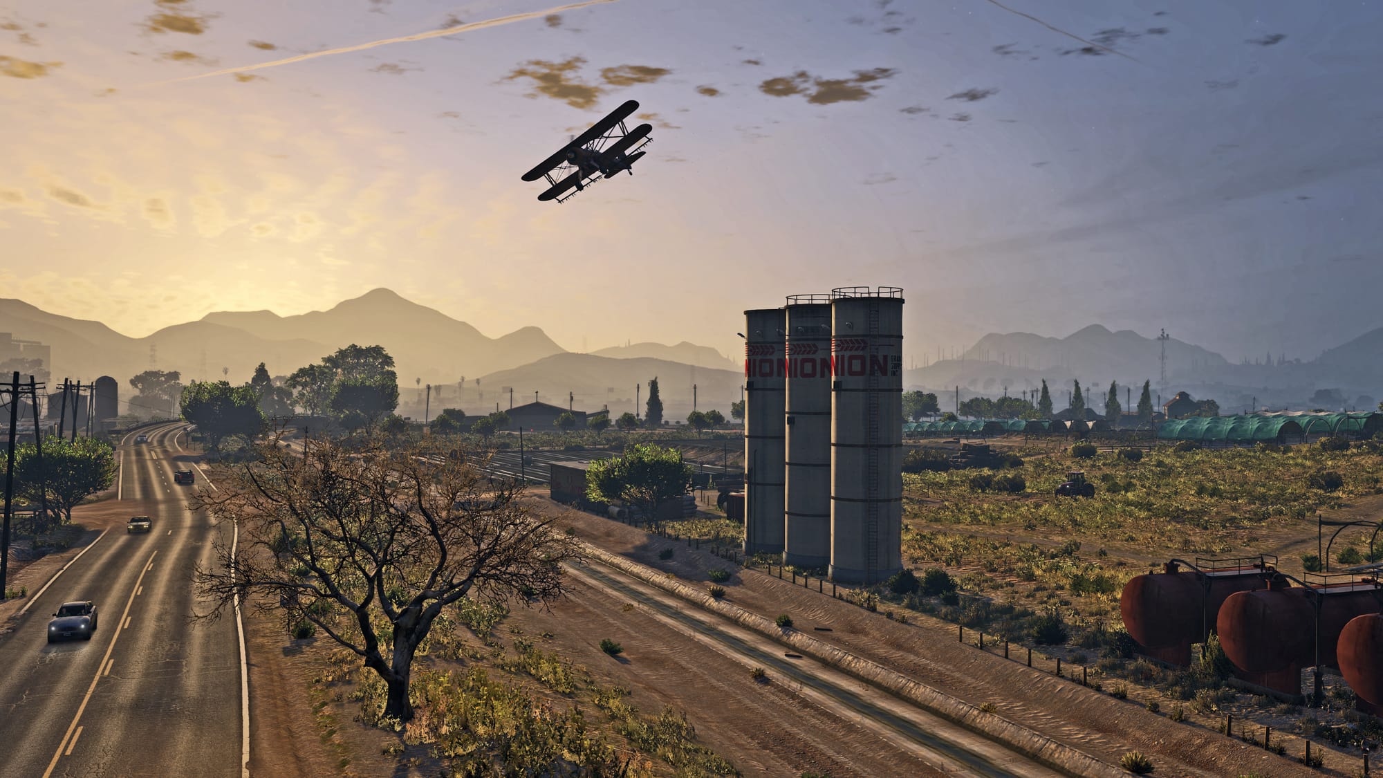 полет на самолете в Grand Theft Auto V Enhanced