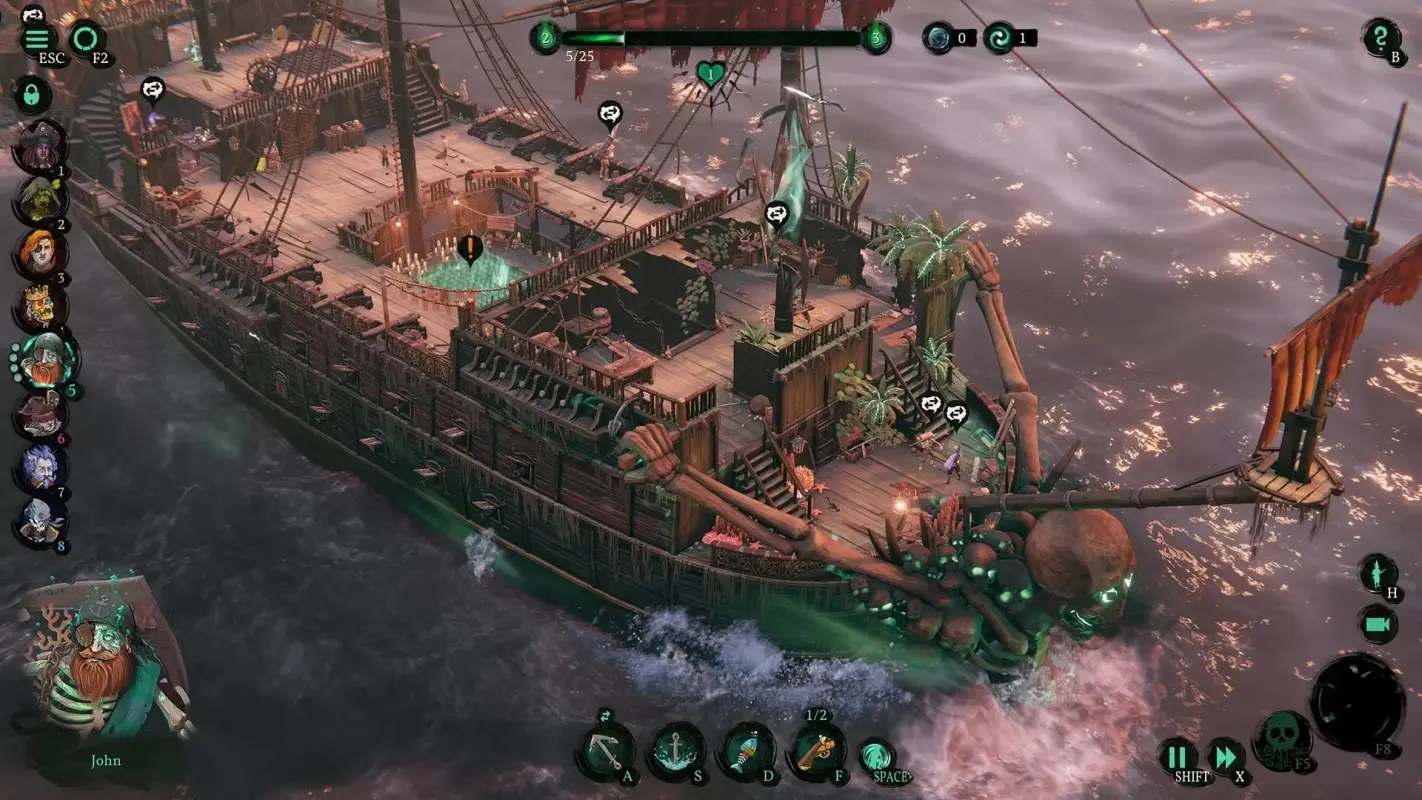 пиратский корабль в Shadow Gambit: The Cursed Crew
