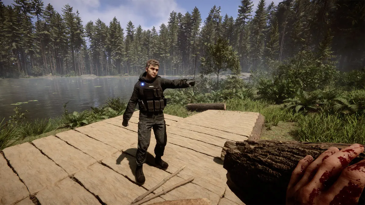встреча с человеком в Sons Of The Forest