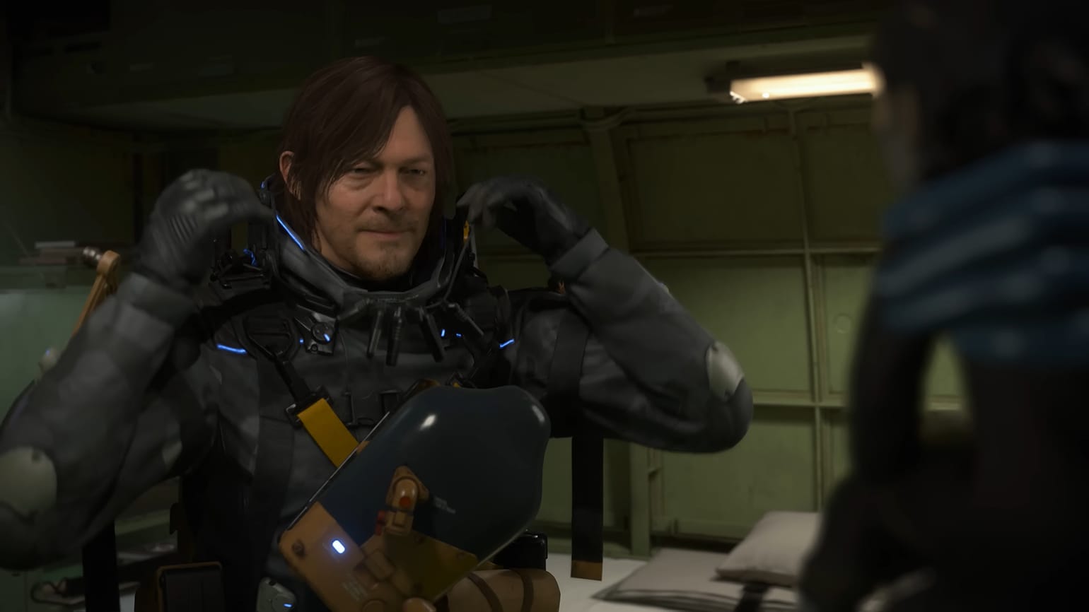Сэм ведет разговор Death Stranding Director's Cut
