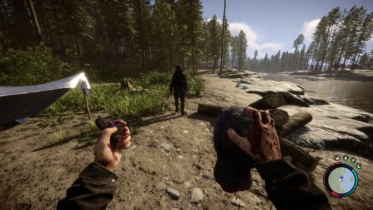 зажигалка нужная вещь в Sons Of The Forest
