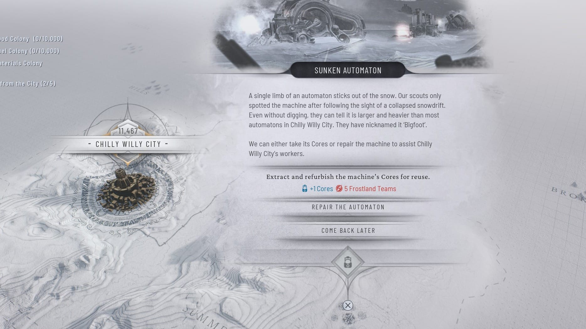 ядра в Frostpunk 2 - важный стратегический ресурс