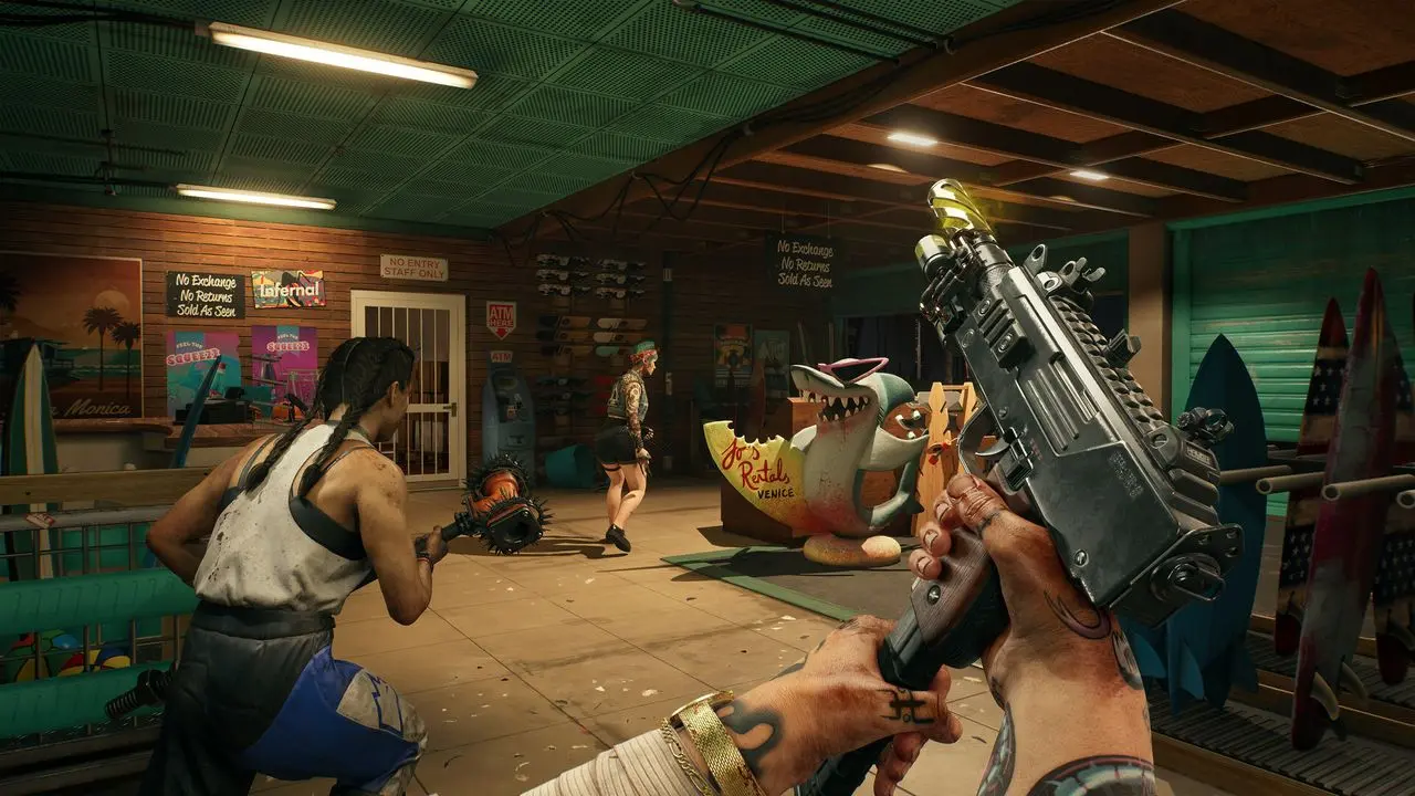 любое оружие помогает против зомби в Dead Island 2