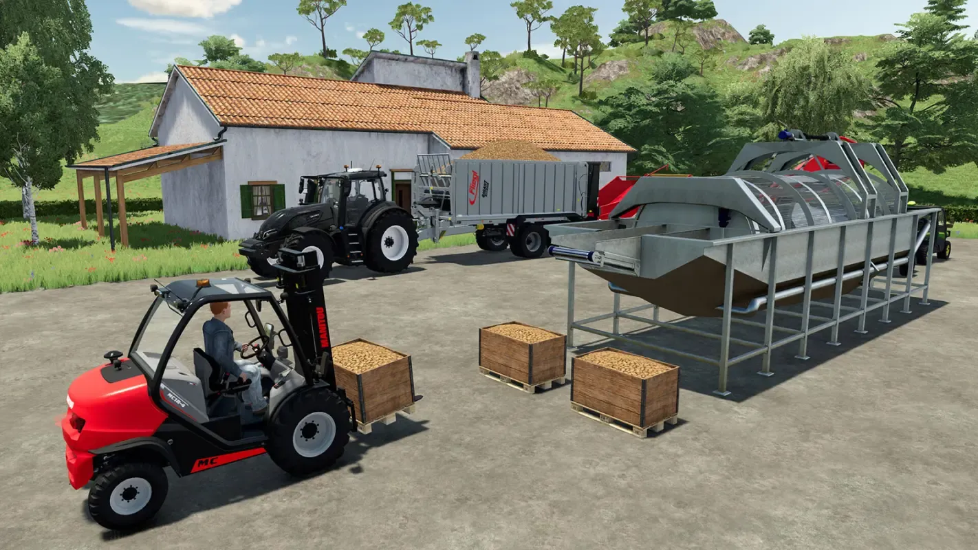переработка урожая в Farming Simulator 22