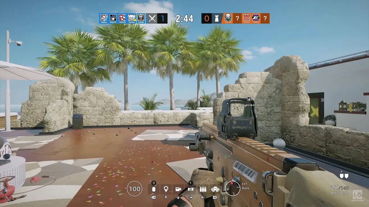 герой на красивом острове в Rainbow Six Siege