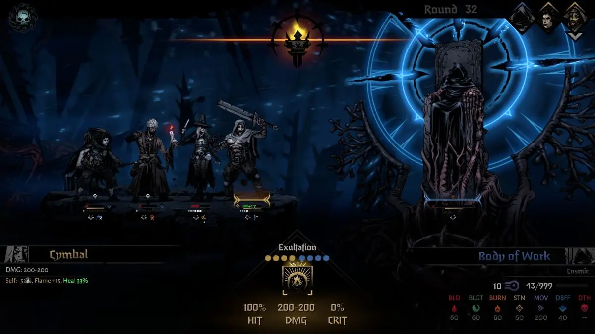 выбор героя Darkest Dungeon 2 интерфейс