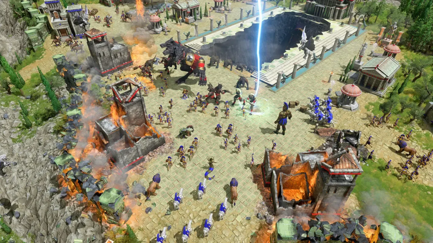 удар молнией в Age of Mythology: Retold