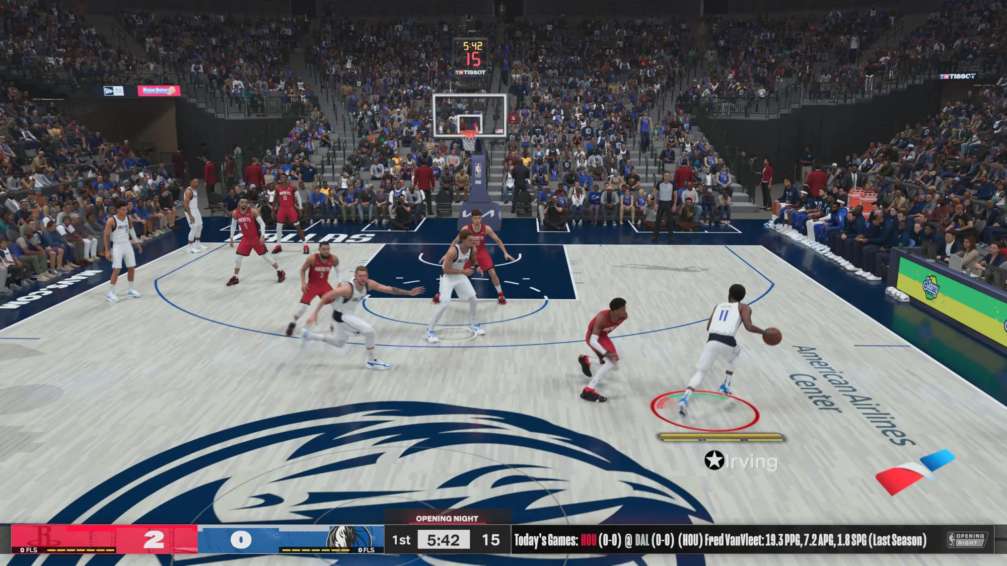 игрок делает успешную обводку в NBA 2K24