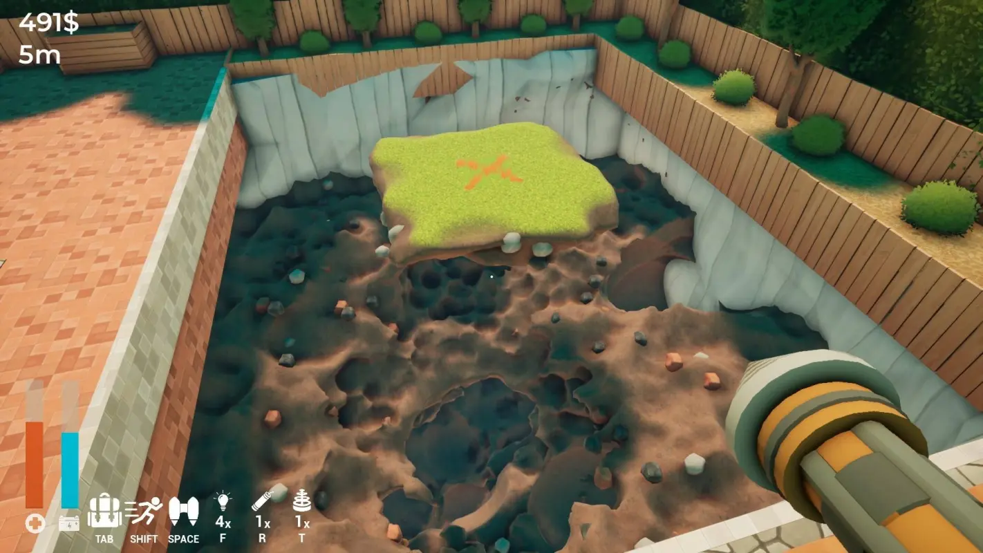 раскопки в песочнице A Game About Digging A Hole