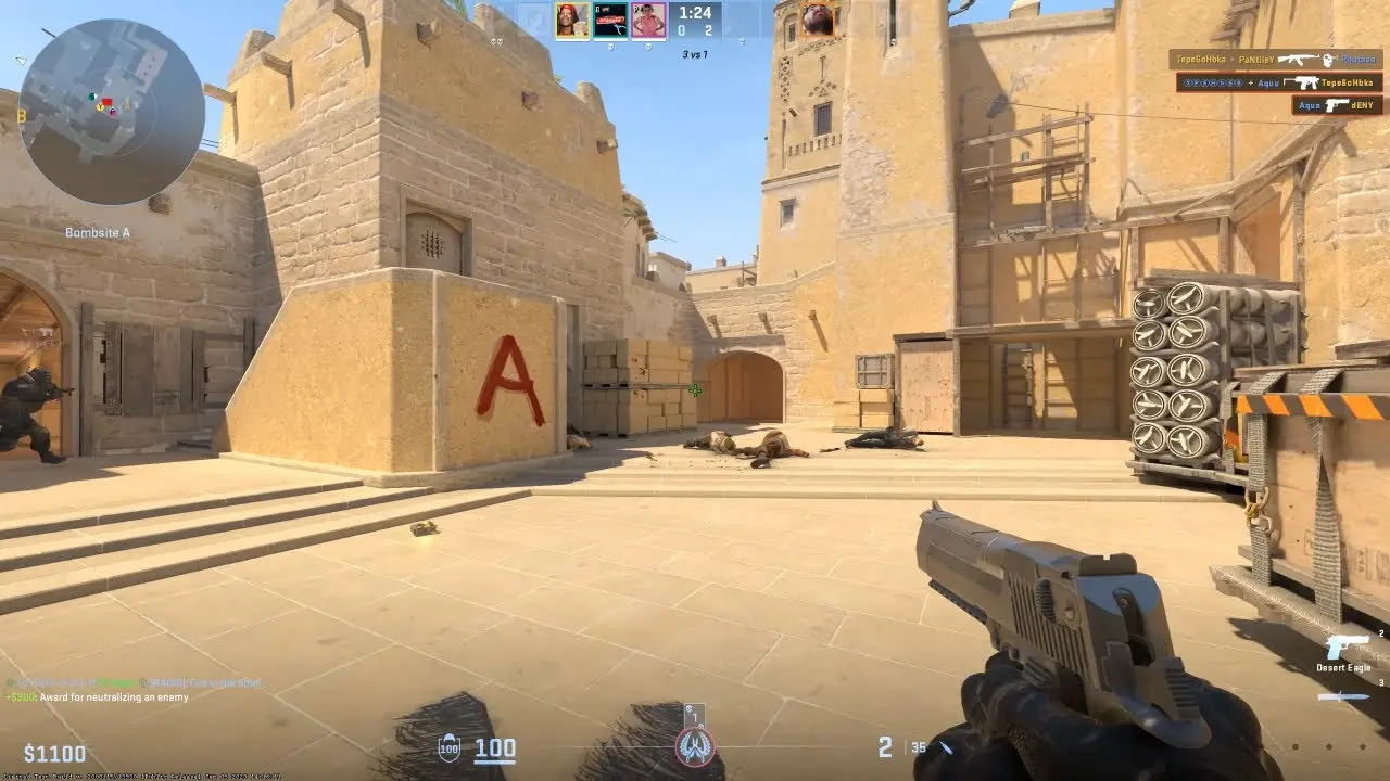 из пистолета всех перестрелял в  Counter-Strike 2
