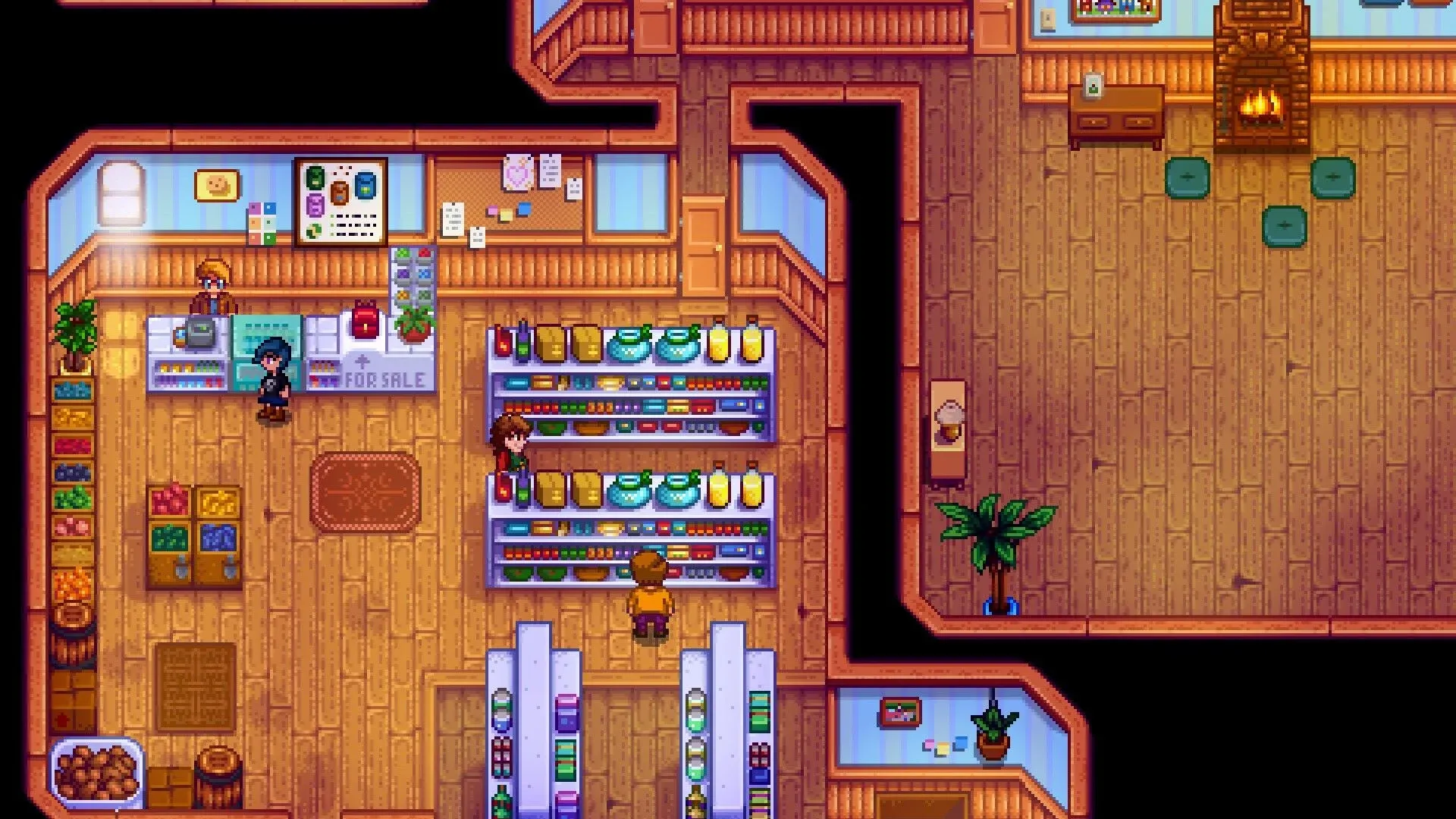 маленький магазин в Stardew Valley