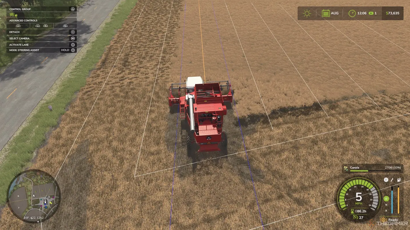 уборка пшеницы в Farming Simulator 25