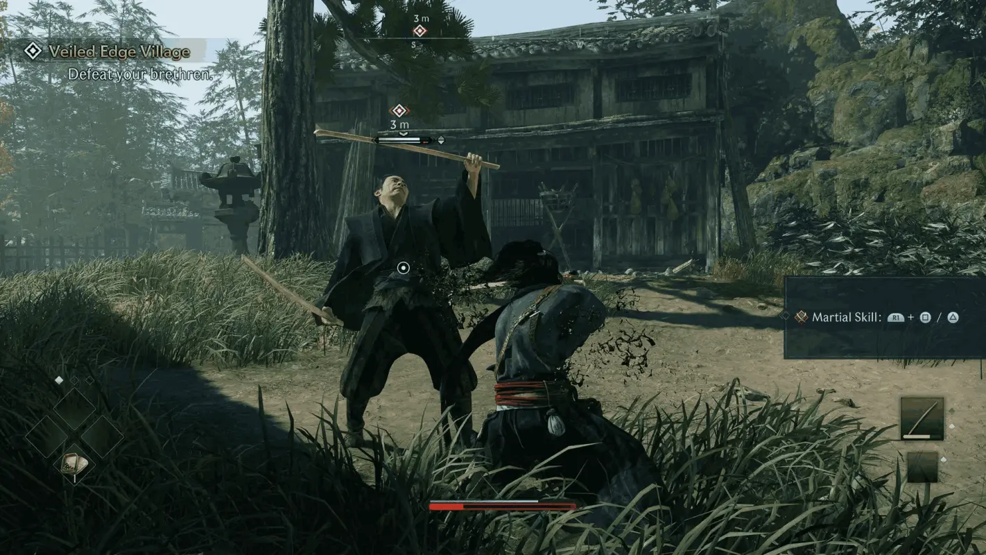 сражение на мечах в Rise of the Ronin