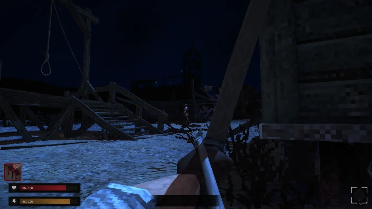 пустая виселица в Blood West