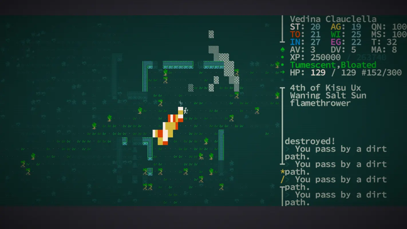 расшифровка карты в Caves of Qud