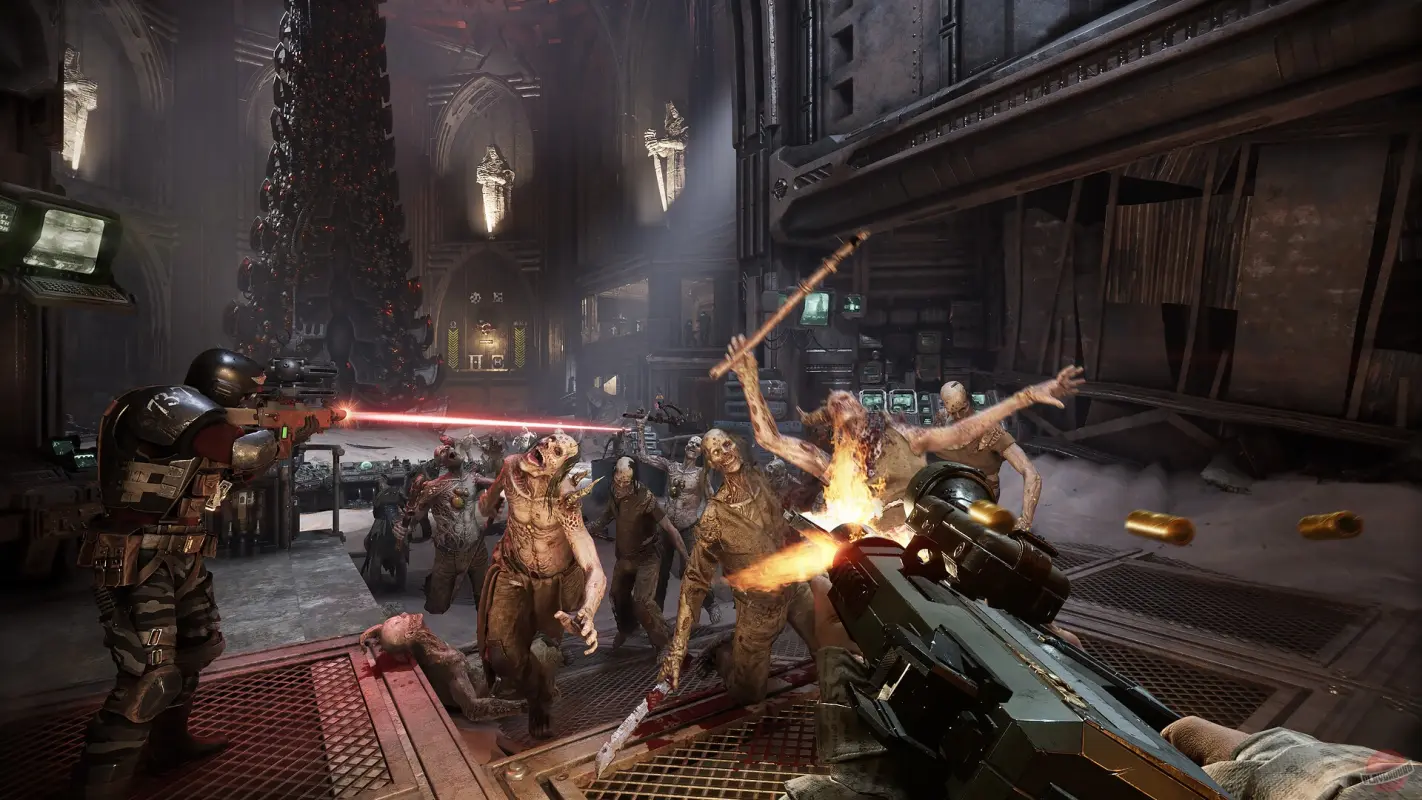 оружие работает против зомби в Warhammer 40,000: Darktide