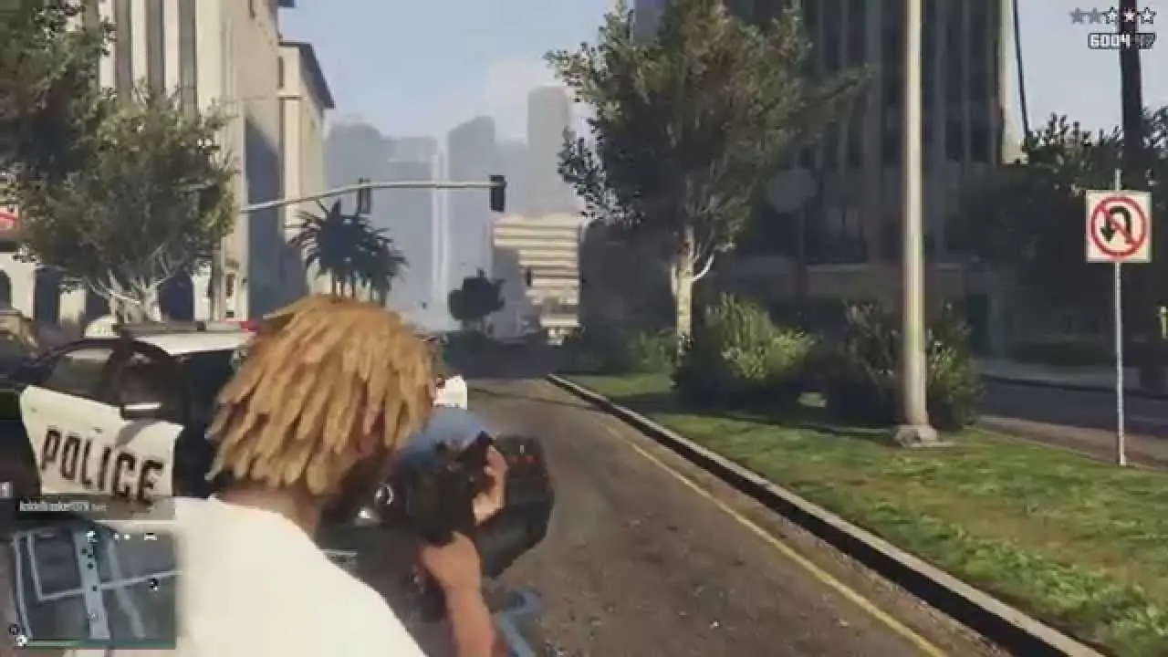 полицейская засада в Grand Theft Auto V