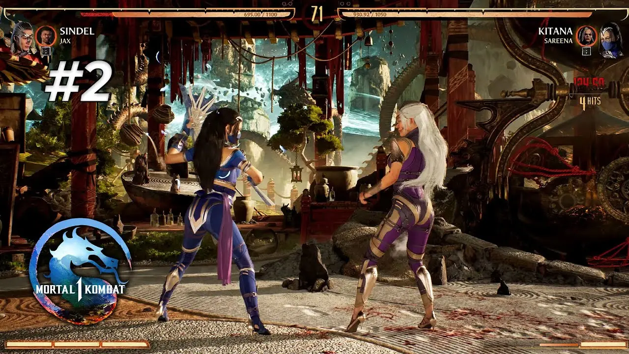 Синдел против Китаны в Mortal Kombat 1 