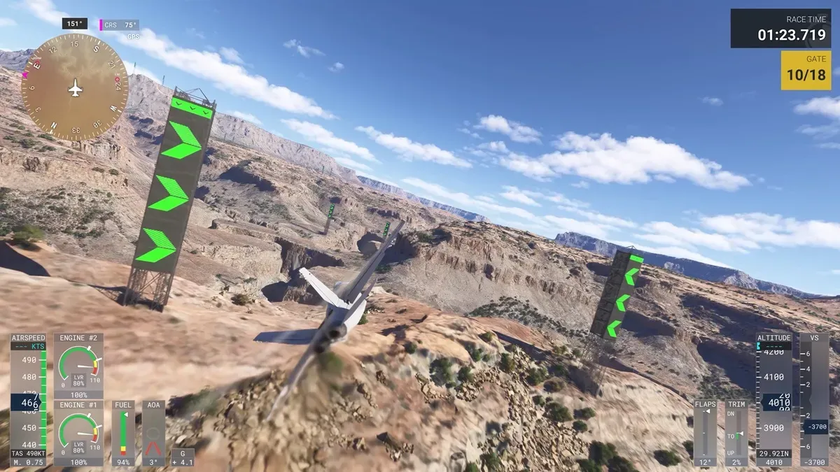 большая скорость в Microsoft Flight Simulator 2024