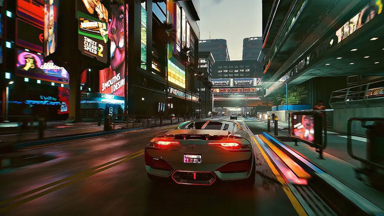 красивая машина в Cyberpunk 2077