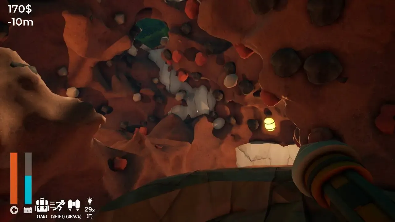 глубокий тоннель в A Game About Digging A Hole