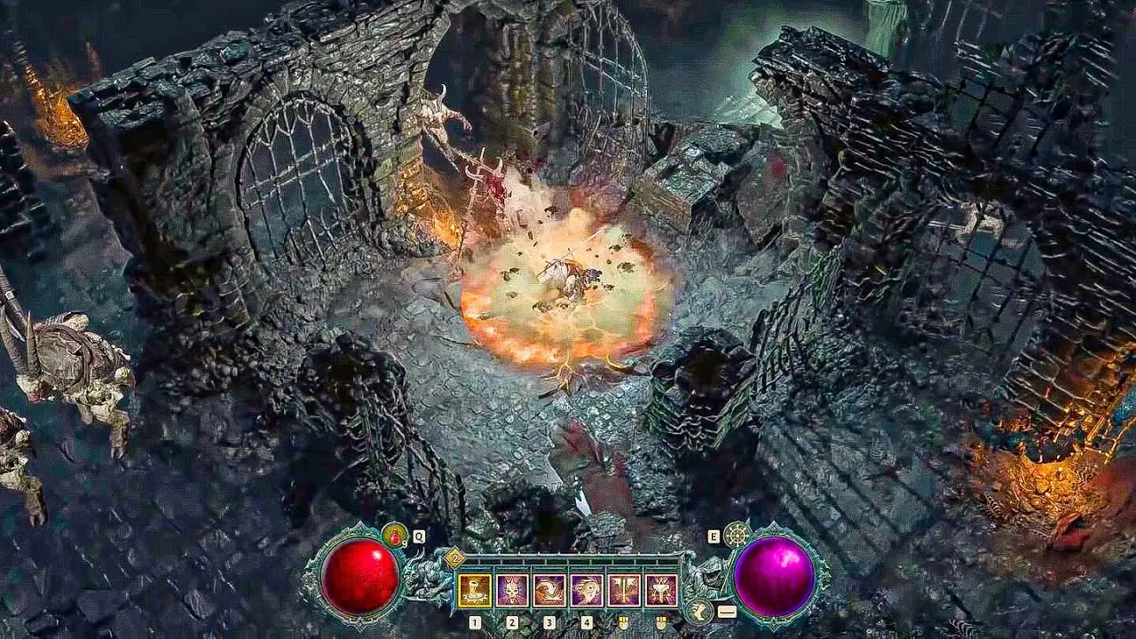 битва в крепости Diablo 4