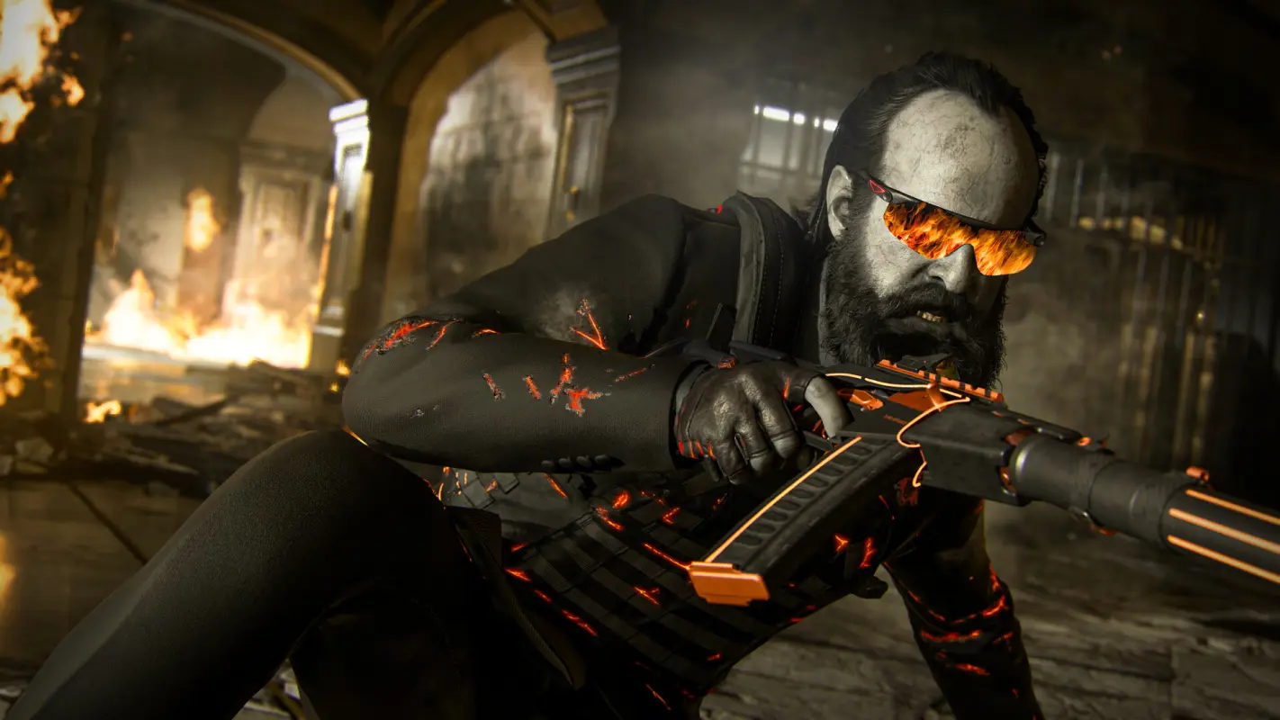 отражается огонь в очках в Call of Duty: Black Ops 6