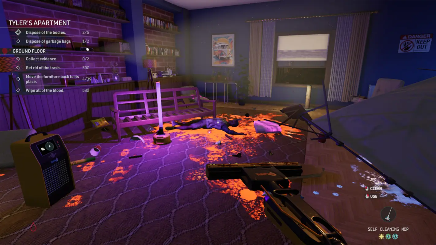место преступления в Crime Scene Cleaner