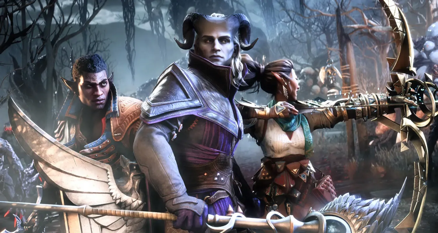 команда готова к битвам в Dragon Age: The Veilguard