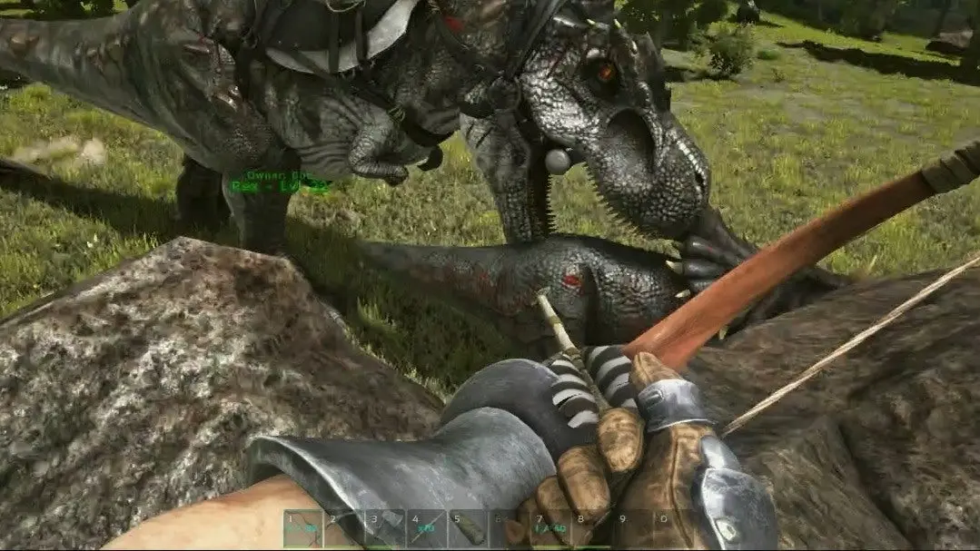 стрелы против динозавров в Ark: Survival Evolved