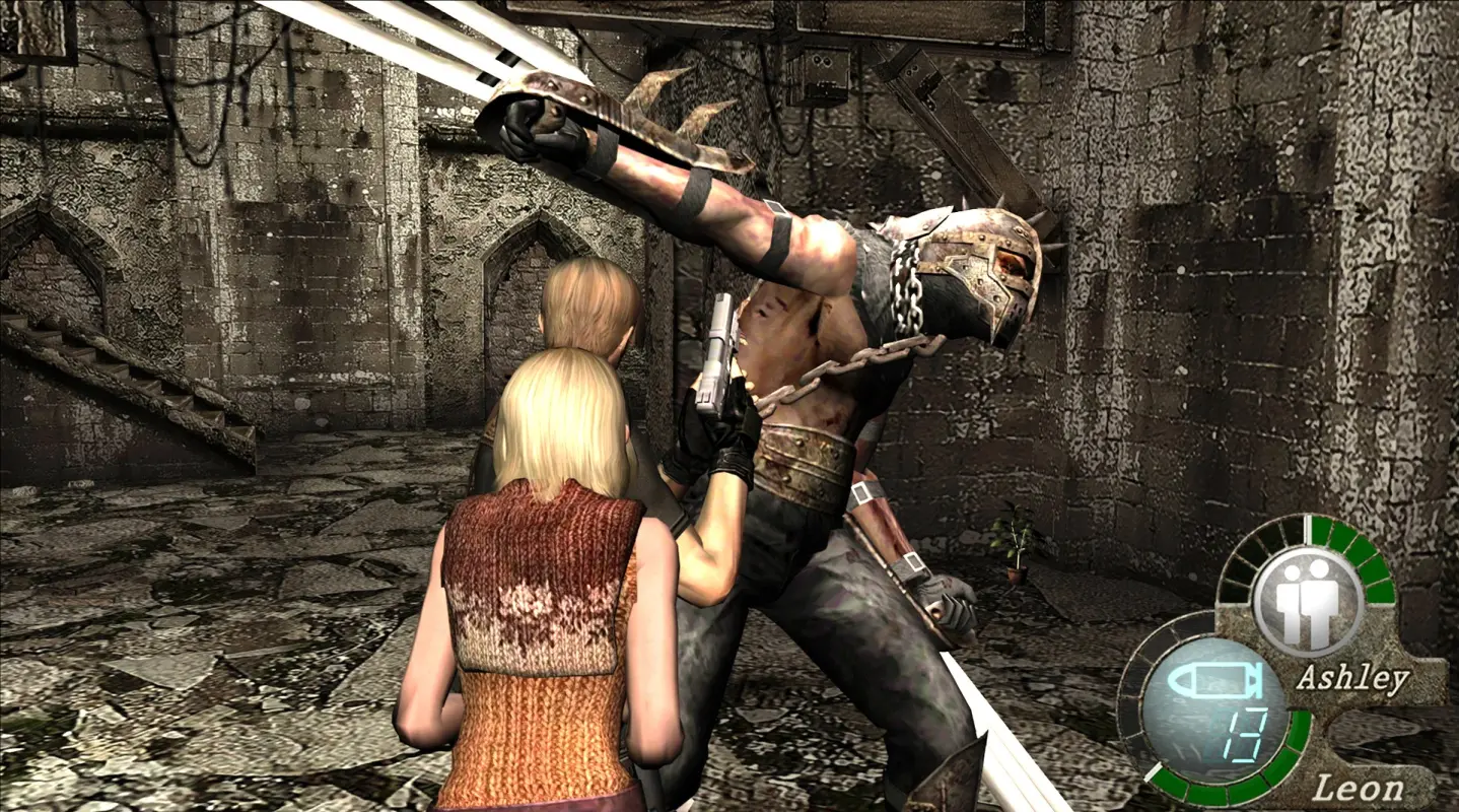 Эшли и Леон в Resident Evil 4