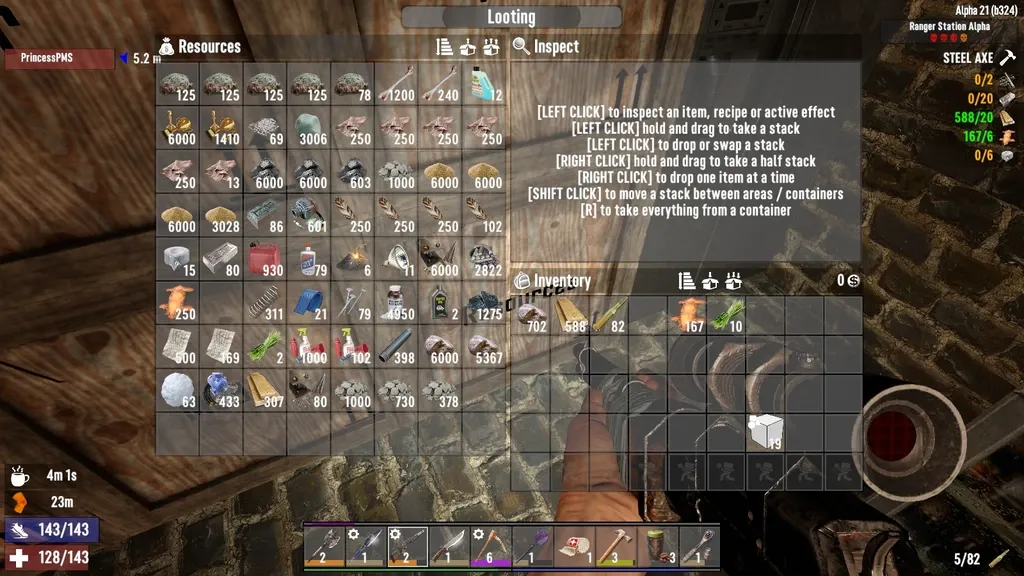 апгрейд персонажа в 7 Days To Die