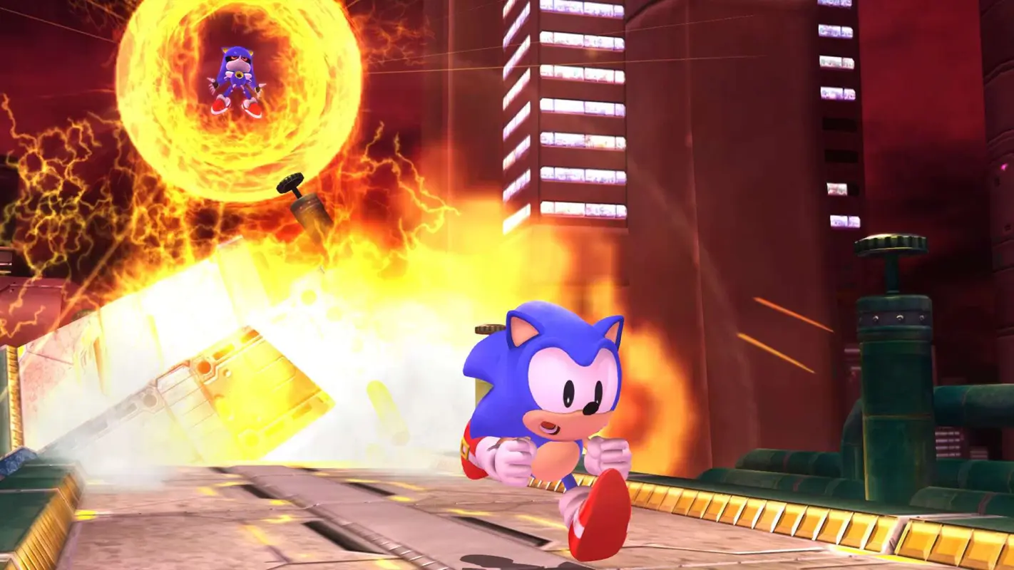 Соник быстро бежит в SONIC X SHADOW GENERATIONS