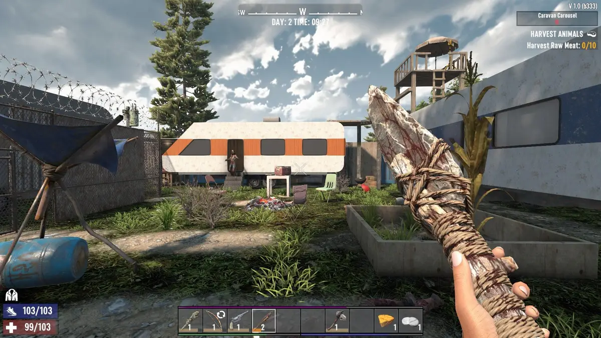 деревянное копье в 7 Days To Die