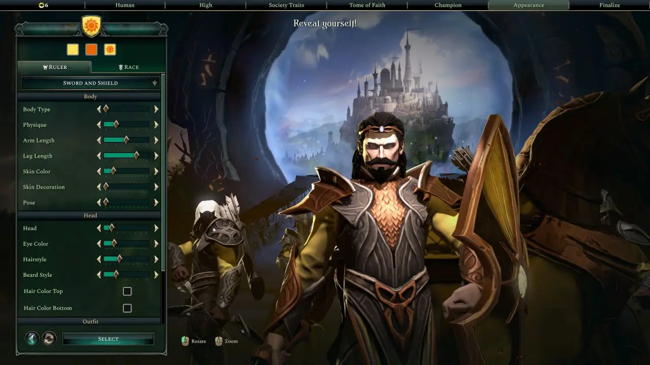 персонаж с крыльями в Age of Wonders 4