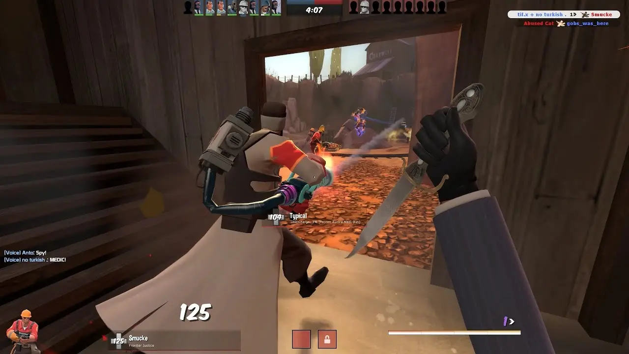 эпичное сражение в Team Fortress 2