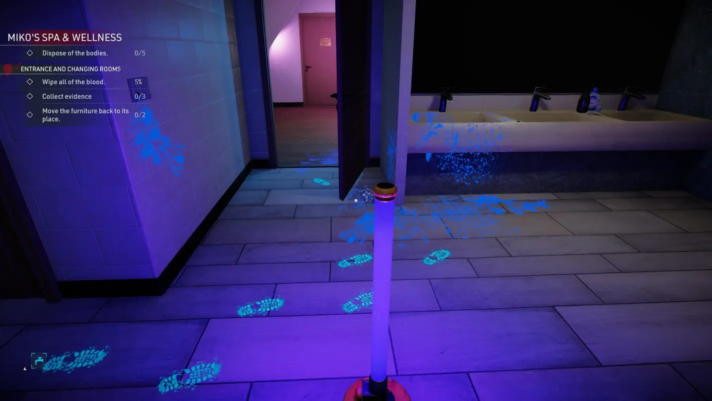 отпечатки обуви в Crime Scene Cleaner