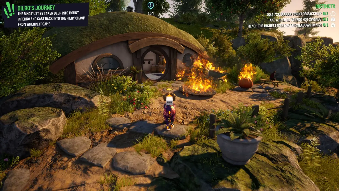 козел проходит миссию в Goat Simulator 3