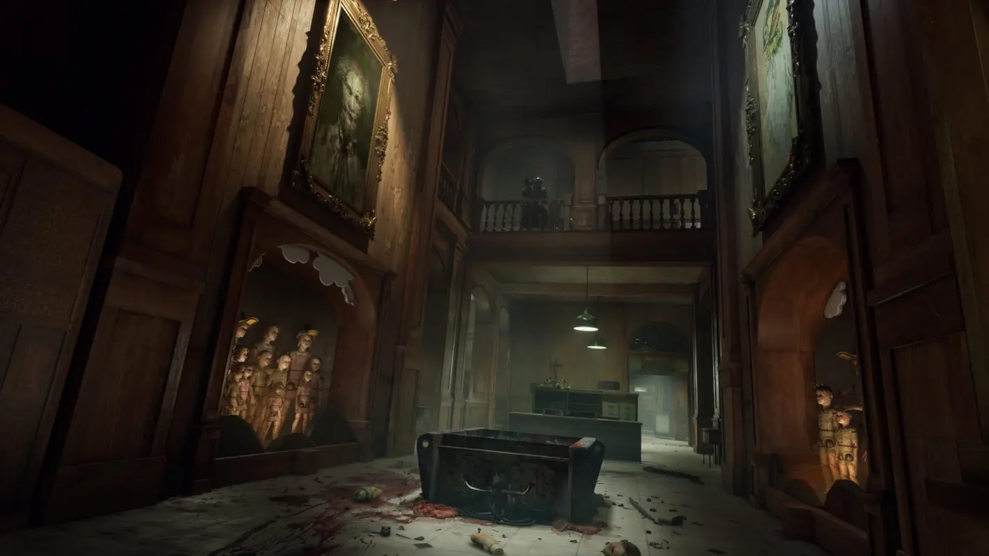 страшное фойе в The Outlast Trials