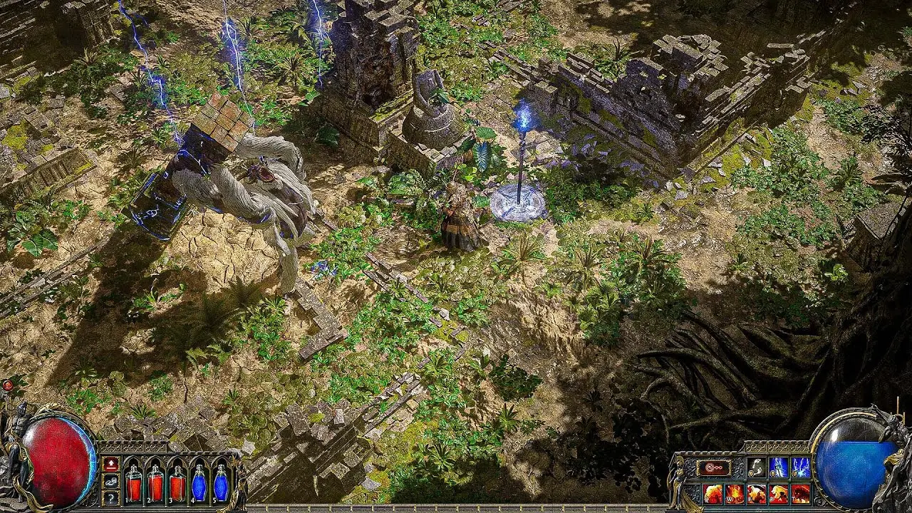 сражение с боссом в Path of Exile 2