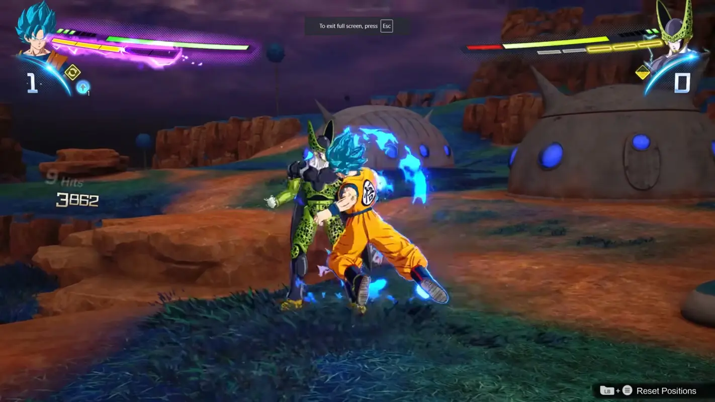 битва титанов в DRAGON BALL: Sparking! ZERO