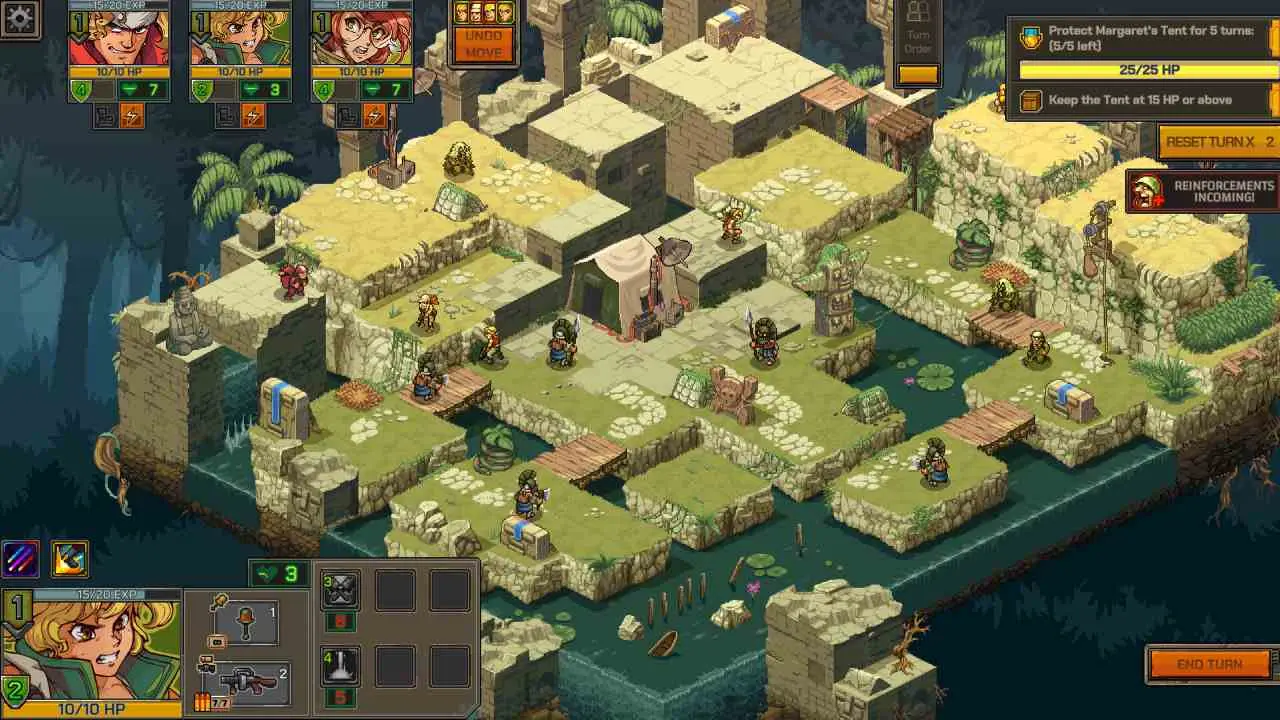 карта в Metal Slug Tactics геймплей