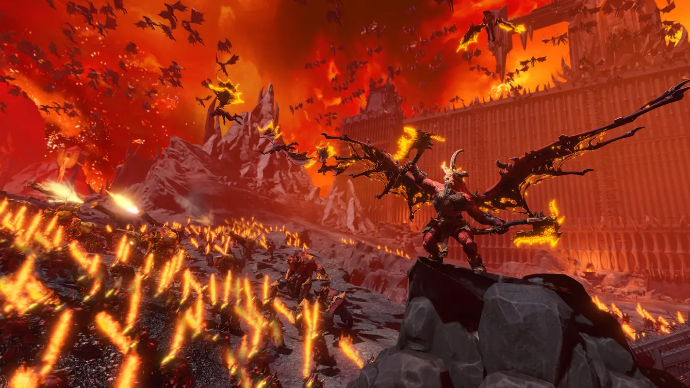 дьяволы летят в Total War: Warhammer III