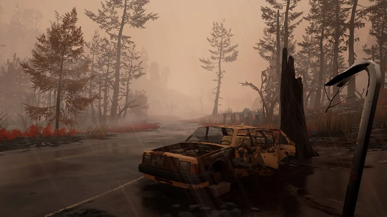 кислотный дождь в Pacific Drive