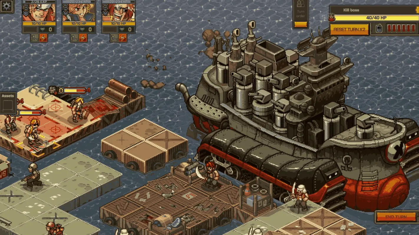 пираты нападают Metal Slug Tactics